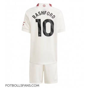Manchester United Marcus Rashford #10 Replika Tredje Tröja Barn 2023-24 Kortärmad (+ Korta byxor)